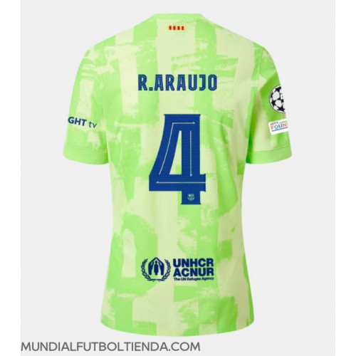 Camiseta Barcelona Ronald Araujo #4 Tercera Equipación Replica 2024-25 mangas cortas